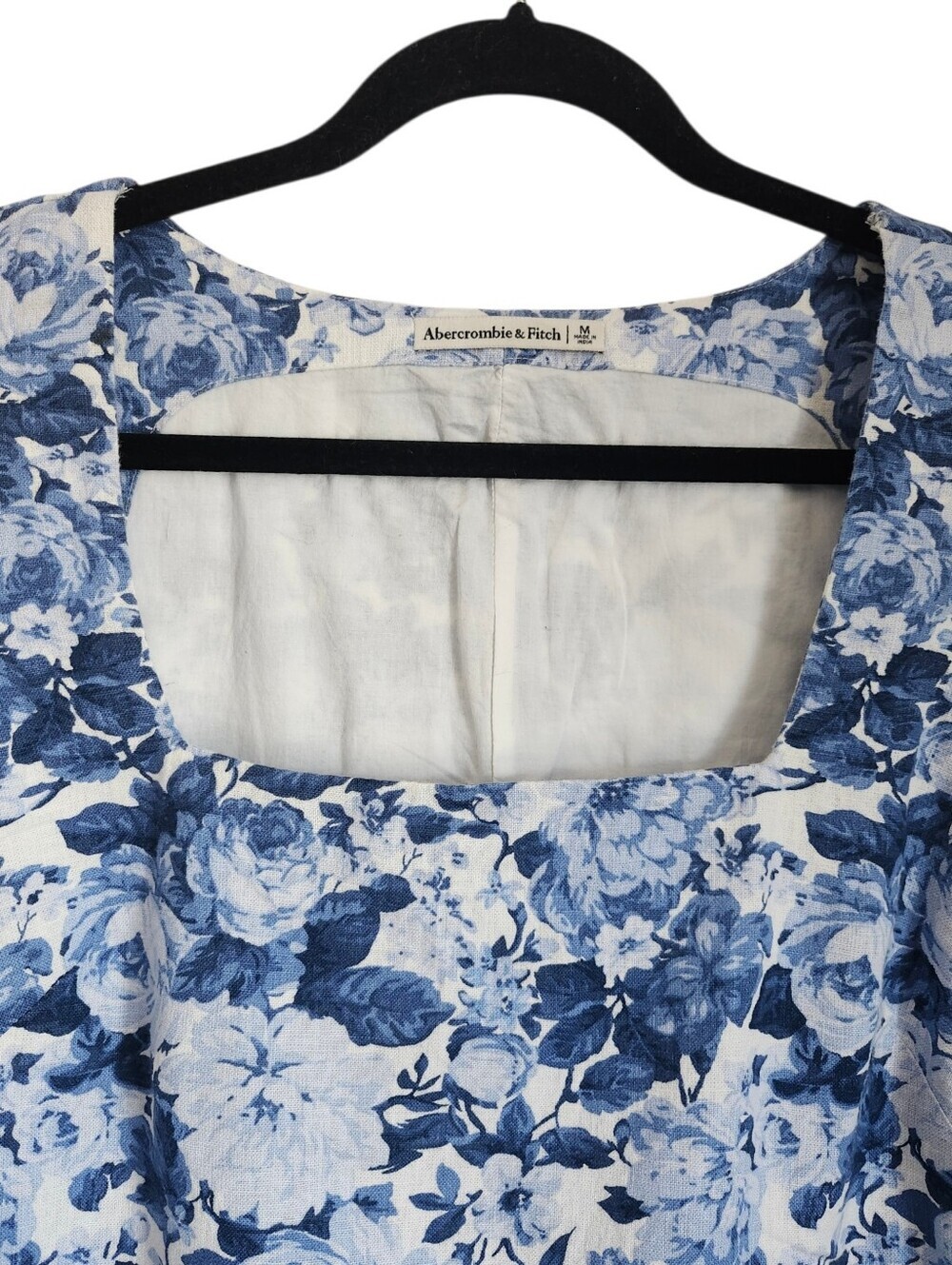 Abercrombie & Fitch Linen Blend Floral Mini Dress – Size M - Picture 4 of 6